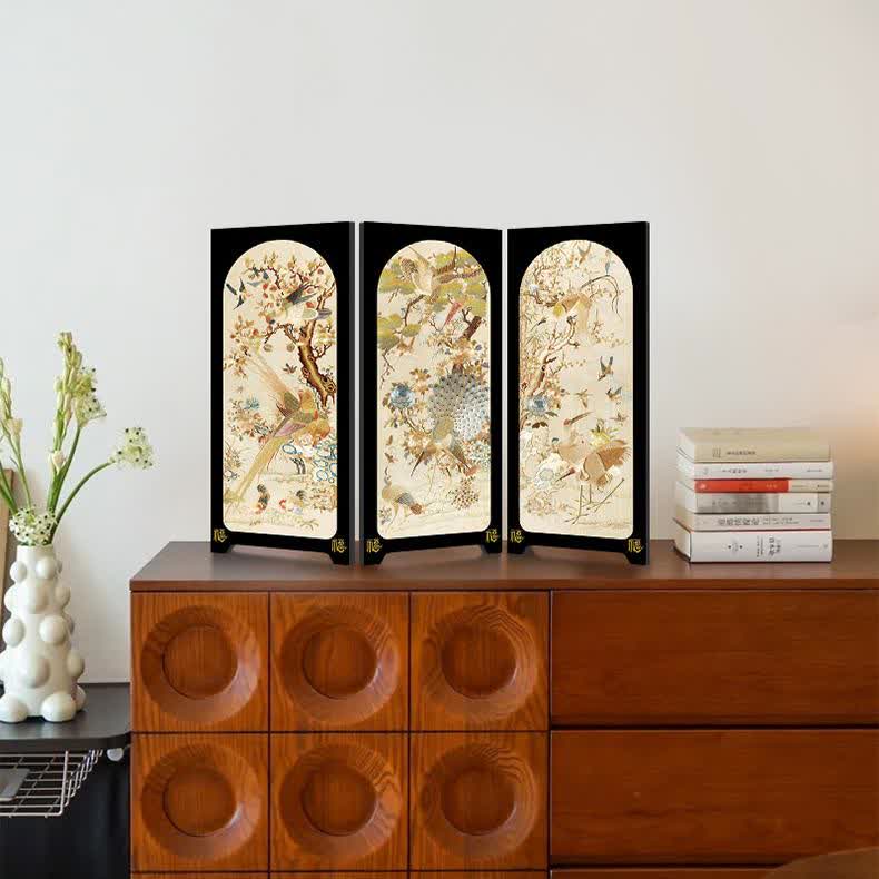 Faltbares Deko-Ornament im Vintage-Stil mit Blumenmuster