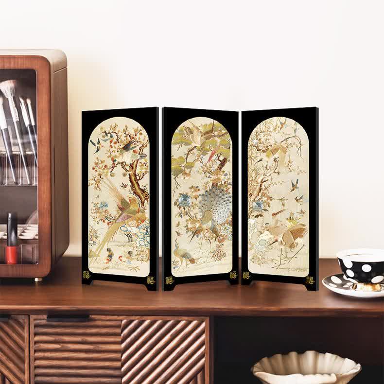 Faltbares Deko-Ornament im Vintage-Stil mit Blumenmuster