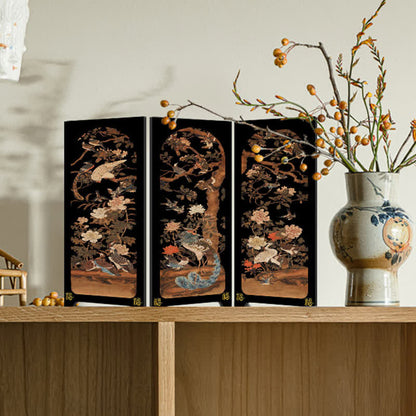 Faltbares Deko-Ornament im Vintage-Stil mit Blumenmuster