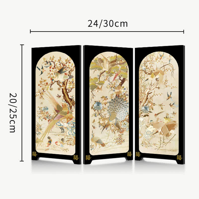 Faltbares Deko-Ornament im Vintage-Stil mit Blumenmuster