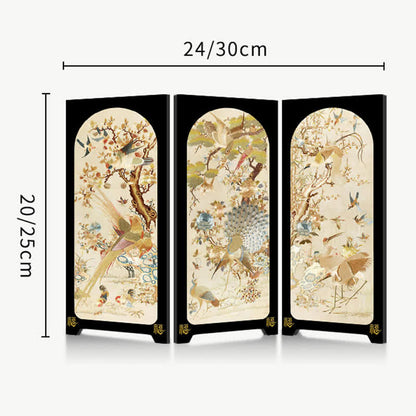 Faltbares Deko-Ornament im Vintage-Stil mit Blumenmuster