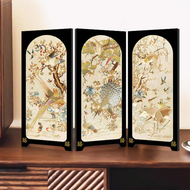 Faltbares Deko-Ornament im Vintage-Stil mit Blumenmuster