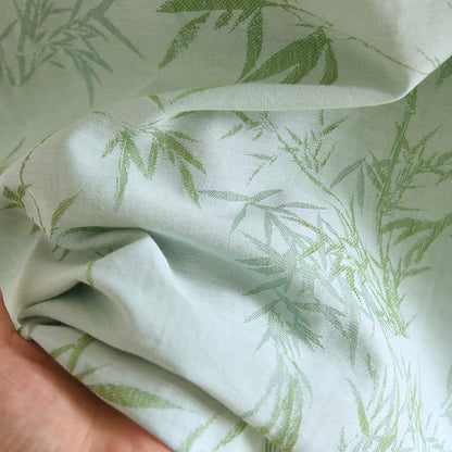 Ländliches Bambus-Cardigan-Pyjama-Set aus reiner Baumwolle