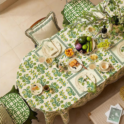 Wasserdichte, erfrischende, weiche Tischdecke mit Blumenmuster