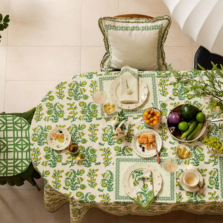 Wasserdichte, erfrischende, weiche Tischdecke mit Blumenmuster