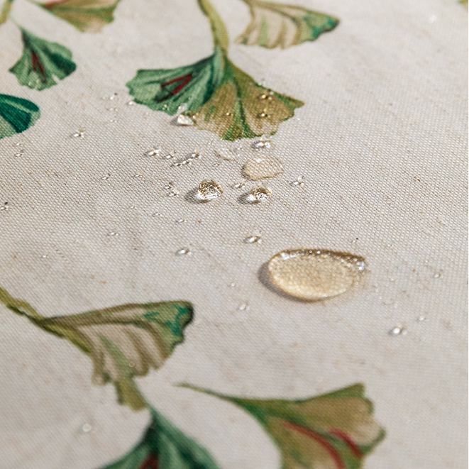 Pastorale Ginkgoblatt-wasserdichte weiche Tischdecke