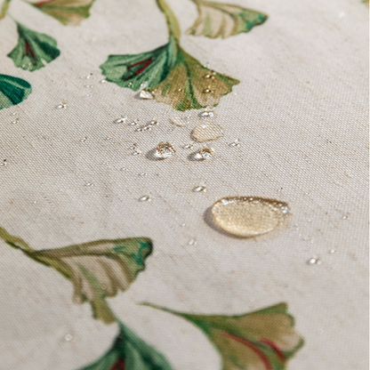 Pastorale Ginkgoblatt-wasserdichte weiche Tischdecke