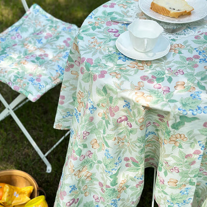 Ländliche Picknick-Tischdecke aus reiner Baumwolle