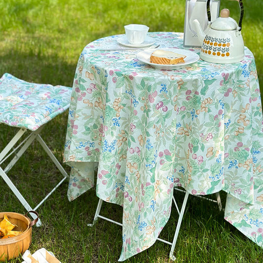 Ländliche Picknick-Tischdecke aus reiner Baumwolle