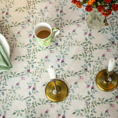 Wasserdichte, weiche Tischdecke im Pastoralstil