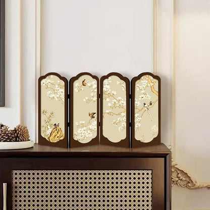 Faltbares Schreibtisch-Ornament im Retro-Blumenstil