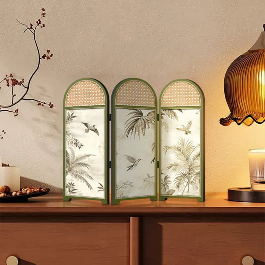 Faltbares Schreibtisch-Ornament aus Holz mit fliegendem Vogel