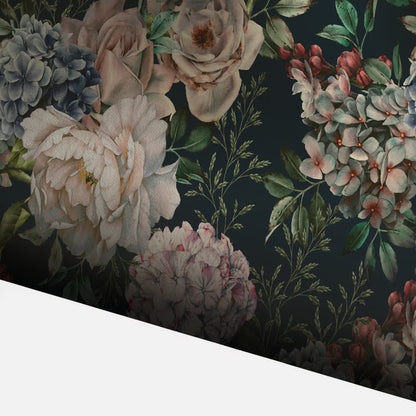 Abnehmbare dekorative Retro-Blumentapete zum Selbermachen