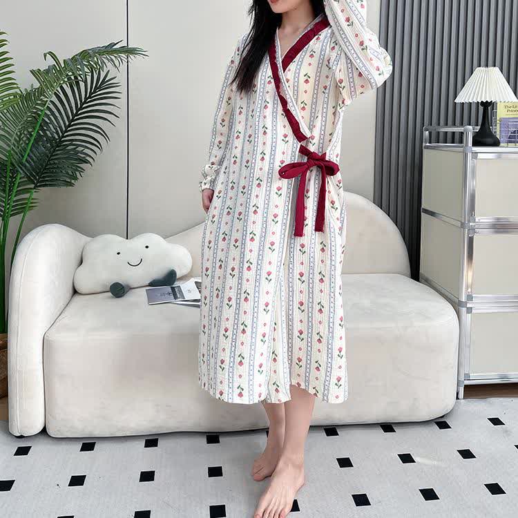 Weiches Kimono-Nachthemd in Übergröße