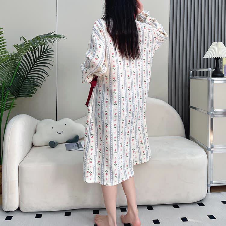 Weiches Kimono-Nachthemd in Übergröße