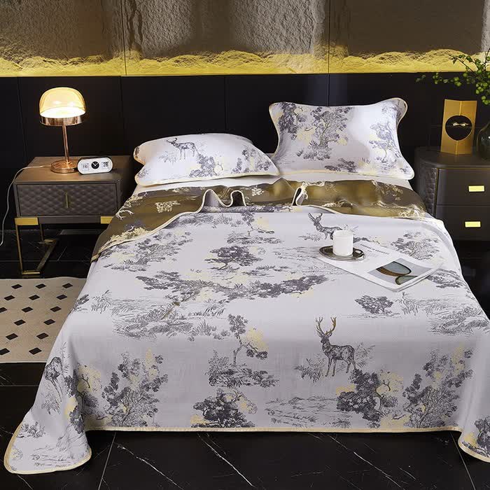 Kühlende Wende-Bettdecke im Jacquard-Landschaftsdesign