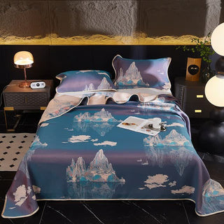 Kühlende, weiche Wende-Bettdecke im Jacquard-Vintage-Stil