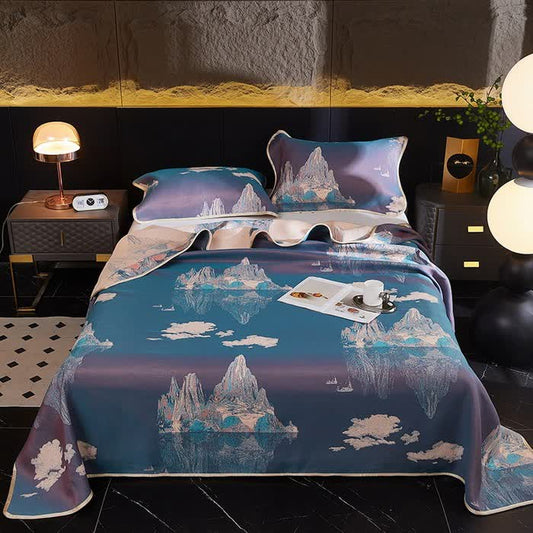 Kühlende, weiche Wende-Bettdecke im Jacquard-Vintage-Stil
