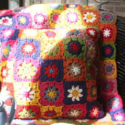 Ländlicher Daisy Handgemachter Häkelkissenbezug