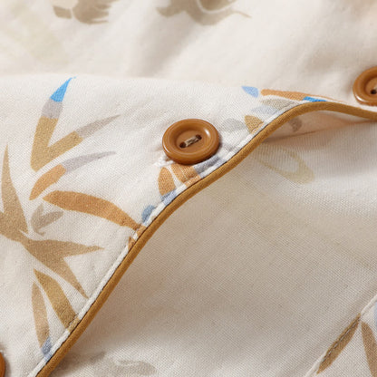 Langärmliges Loungewear-Set aus Bambus-Baumwollgaze