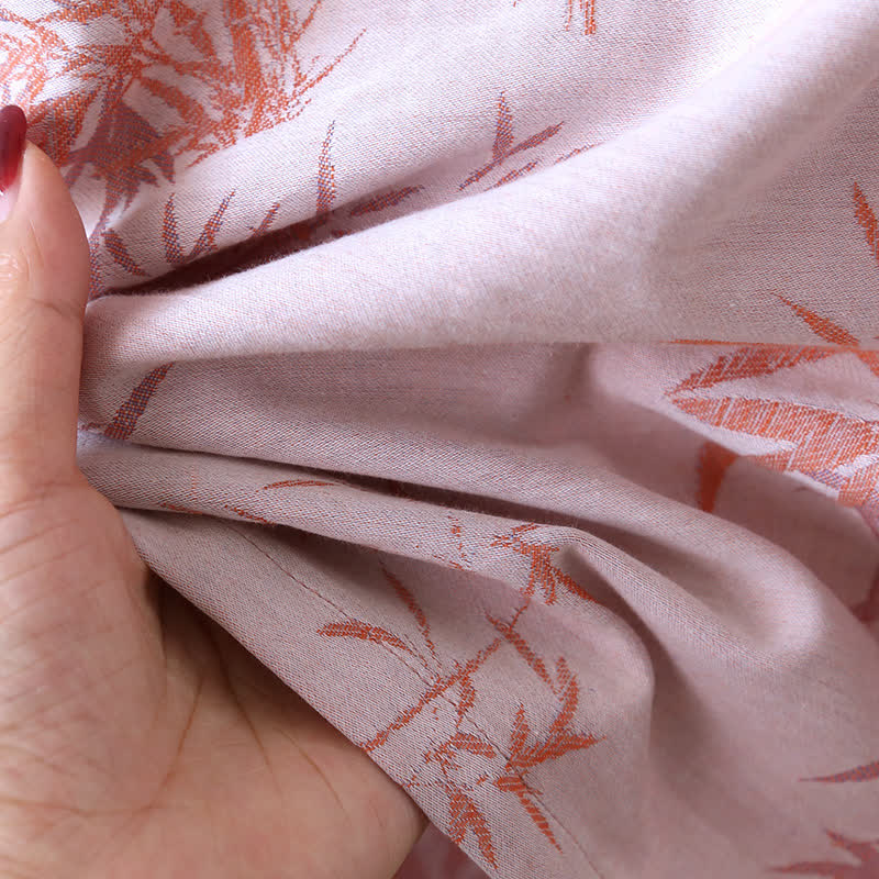 Vintage Jacquard Bambus Baumwollgaze Nachthemd