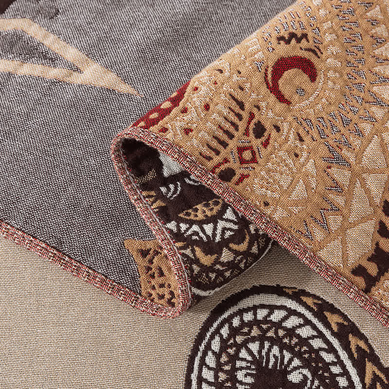 Vintage Bärenkopf Baumwollgaze Quilt