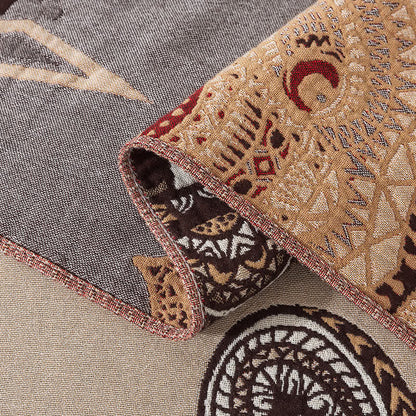 Vintage Bärenkopf Baumwollgaze Quilt