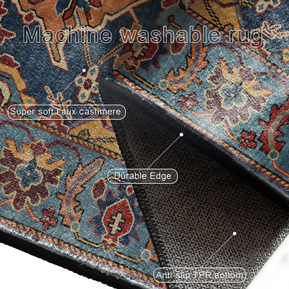 Exotischer, langlebiger Anti-Rutsch-Teppich im Vintage-Stil