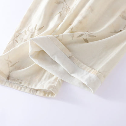 Pyjama-Set aus Bambusfaser mit Vintage-Bambusdruck