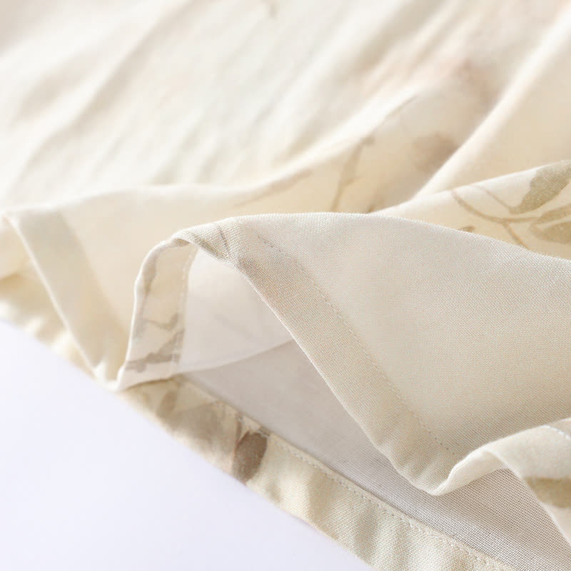 Pyjama-Set aus Bambusfaser mit Vintage-Bambusdruck