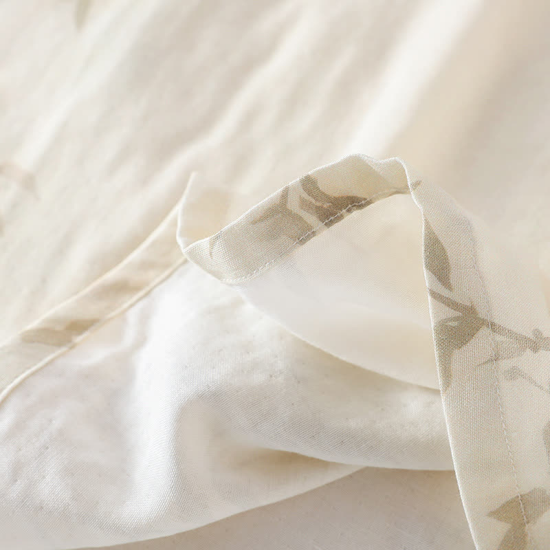 Pyjama-Set aus Bambusfaser mit Vintage-Bambusdruck