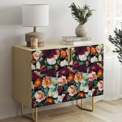 Abnehmbare DIY-Dekortapete mit blühenden Blumen