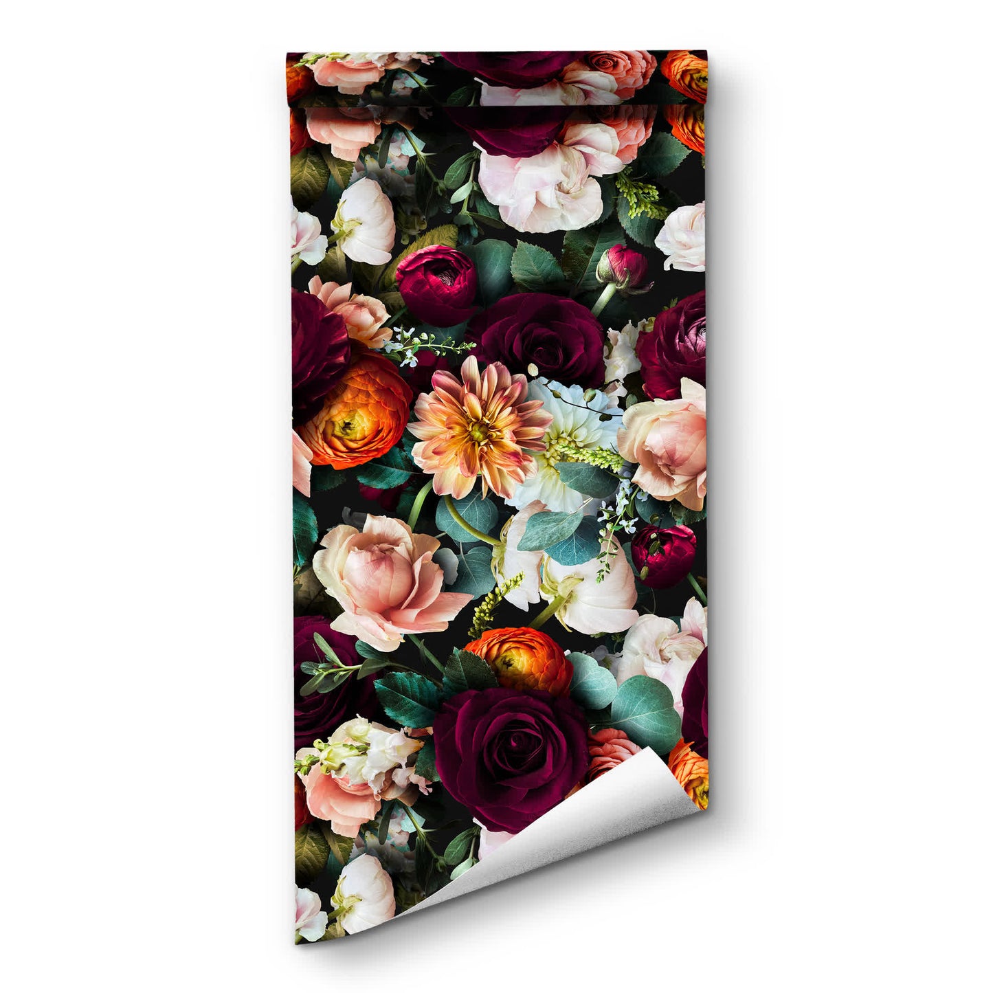 Abnehmbare DIY-Dekortapete mit blühenden Blumen