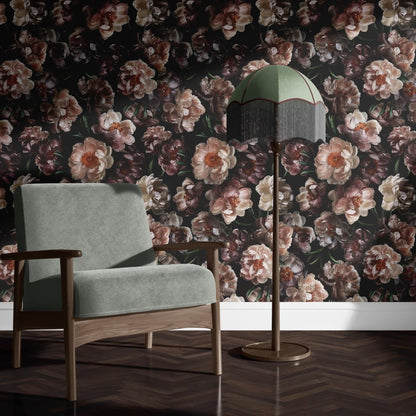 Abnehmbare DIY-Dekortapete mit blühenden Blumen