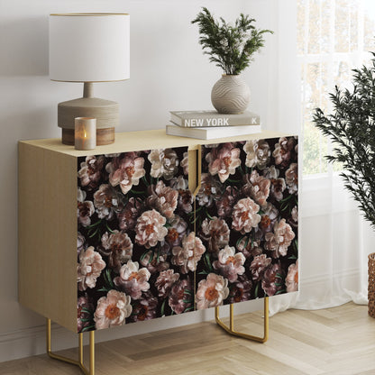 Abnehmbare DIY-Dekortapete mit blühenden Blumen