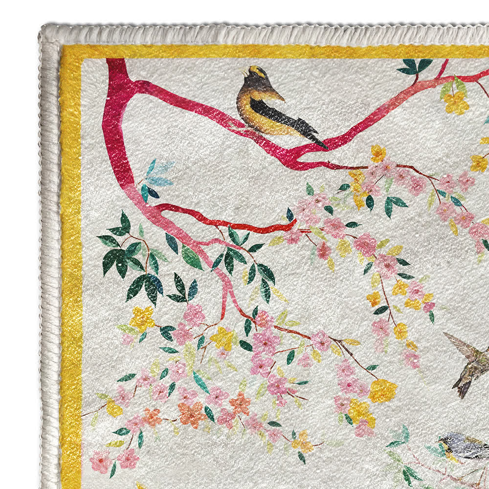 Waschbarer Anti-Rutsch-Teppich „Refresh Floral Bird“