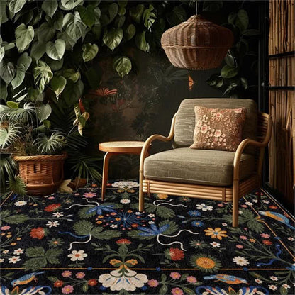 Waschbarer, langlebiger Anti-Rutsch-Teppich „Vintage Garden“