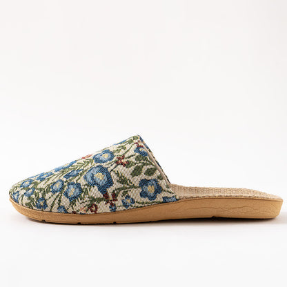 Rutschfeste Hausschuhe mit weicher Sohle und Blumenmuster