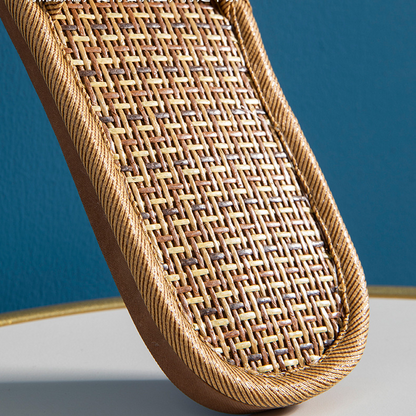 Atmungsaktive, rutschfeste Hausschuhe aus Rattan für Paare