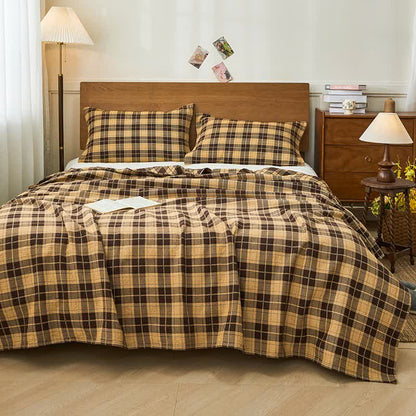 Baumwollgarn Vintage Plaid Quilt