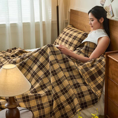 Baumwollgarn Vintage Plaid Quilt