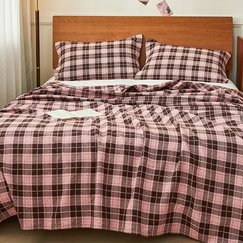 Baumwollgarn Vintage Plaid Quilt