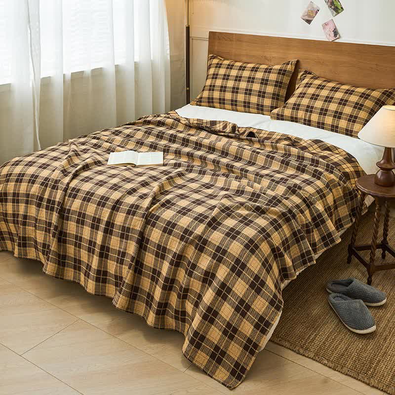 Baumwollgarn Vintage Plaid Quilt