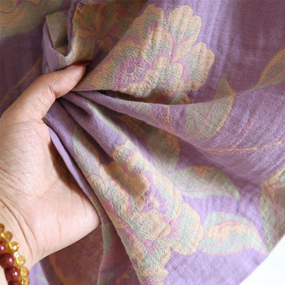 Elegantes Loungewear-Set aus garngefärbter Jacquard-Baumwolle im Vintage-Stil