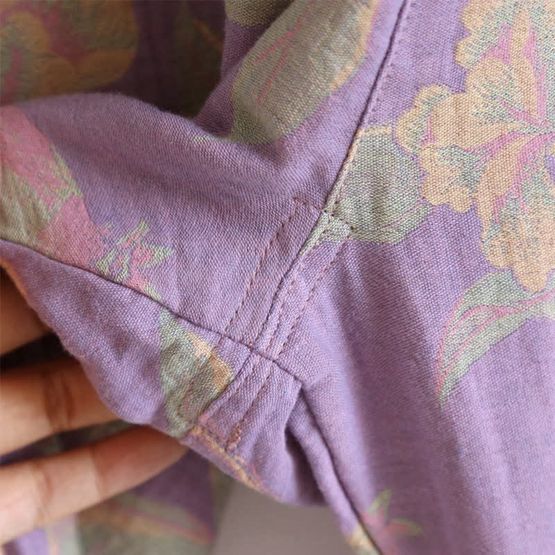 Elegantes Loungewear-Set aus garngefärbter Jacquard-Baumwolle im Vintage-Stil