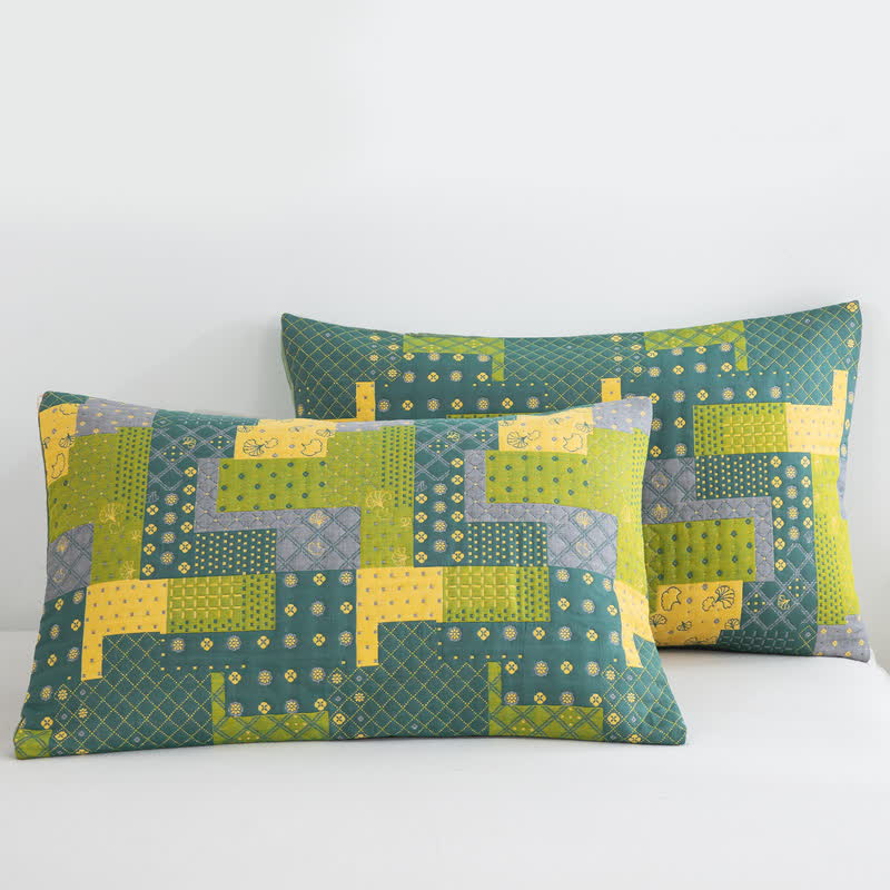 Vintage Patchwork Baumwollgaze Jacquard Bettdecke