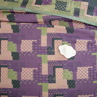 Vintage Patchwork Baumwollgaze Jacquard Bettdecke