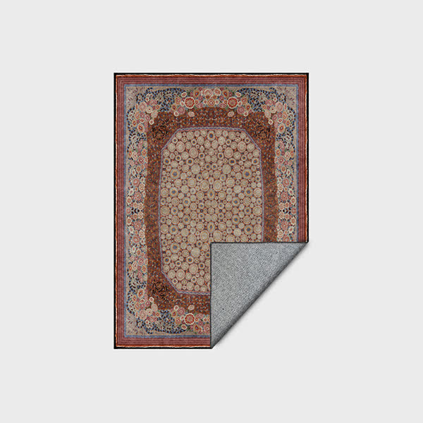 Eleganter, faltbarer Anti-Rutsch-Teppich mit Blumenmuster