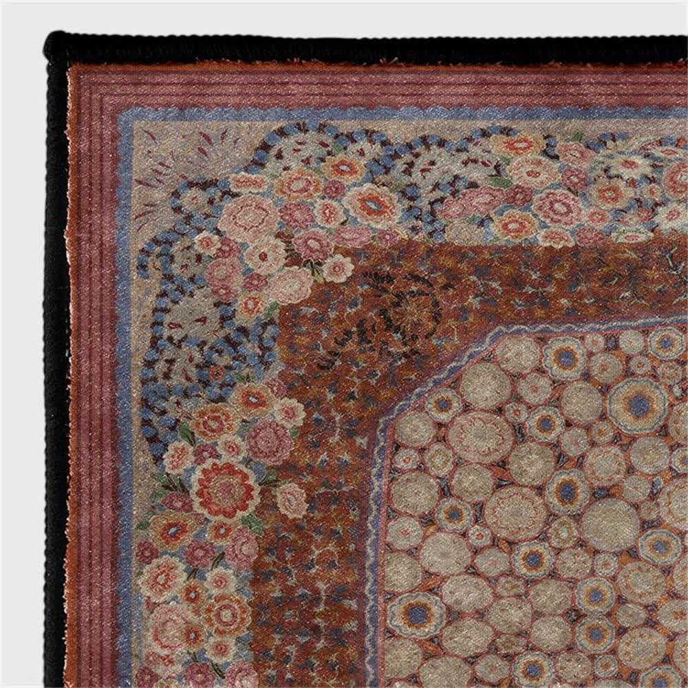 Eleganter, faltbarer Anti-Rutsch-Teppich mit Blumenmuster