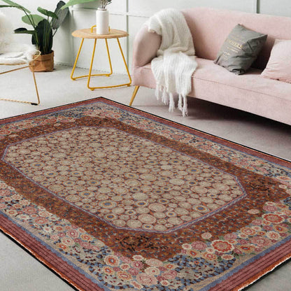 Eleganter, faltbarer Anti-Rutsch-Teppich mit Blumenmuster